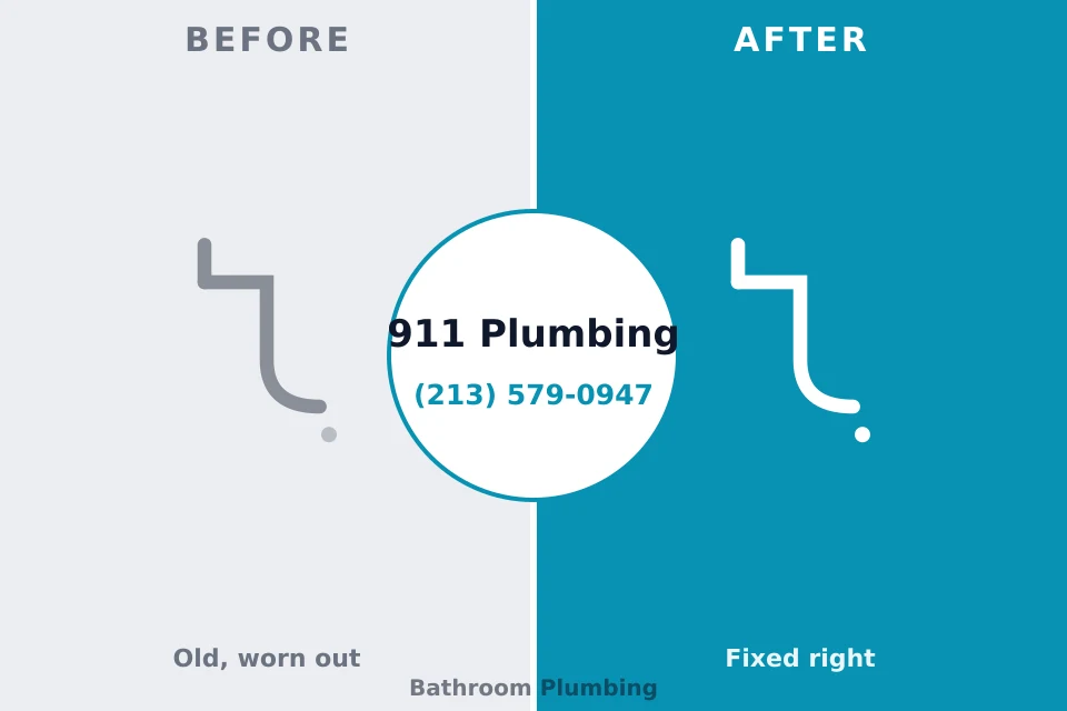 Before and after: plumbing repair Day Heights, OH